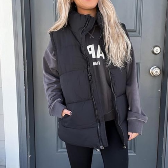 Oversized Puffer Vest - Like new! - Picture 1 of 3